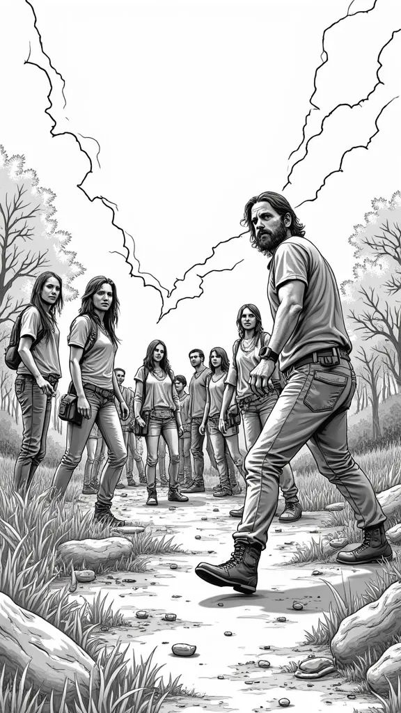 the walking dead coloring pages